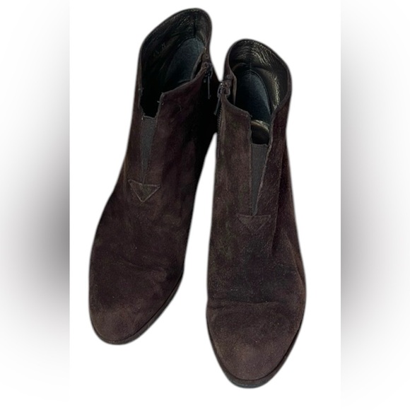 Stuart Weitzman Women’s Dark Brown Suede Ankle Boots Size 4.5 M - Picture 1 of 17